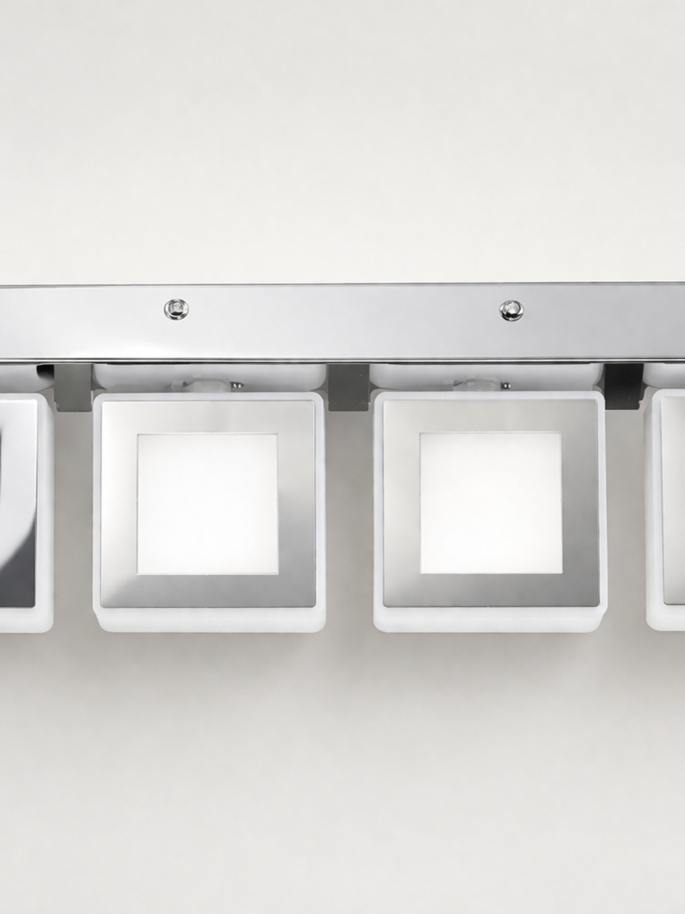 Effulgence 16” LED Vanity Light – 4 Light Chrome Bathroom Fixture